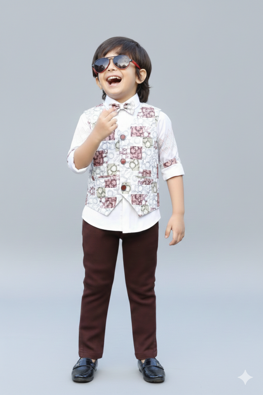 Boys Stylish Jacket Suit Set